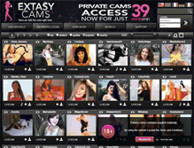 Tablet Screenshot of extasycams.com